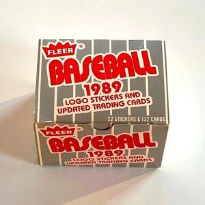 1989 Fleer MLB Baseball Traded Updates Set 132 Trading Cards & 22 Stickers​​​